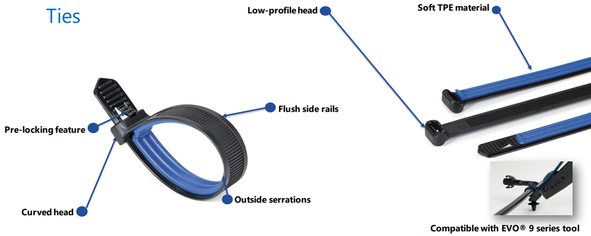 HellermannTyton Soft-Grip Cable Ties